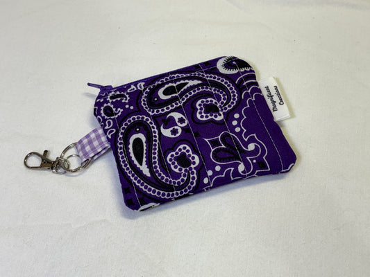 Purple Bandana Mini Wallet