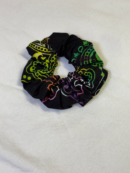 Dark Pastels Bandana Scrunchie