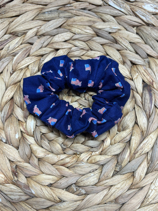 American Flag Scrunchie