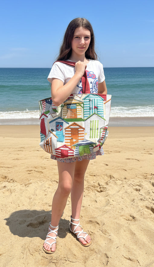 Beach Hut Tote Bag