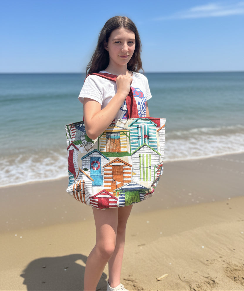 Beach Hut Tote Bag