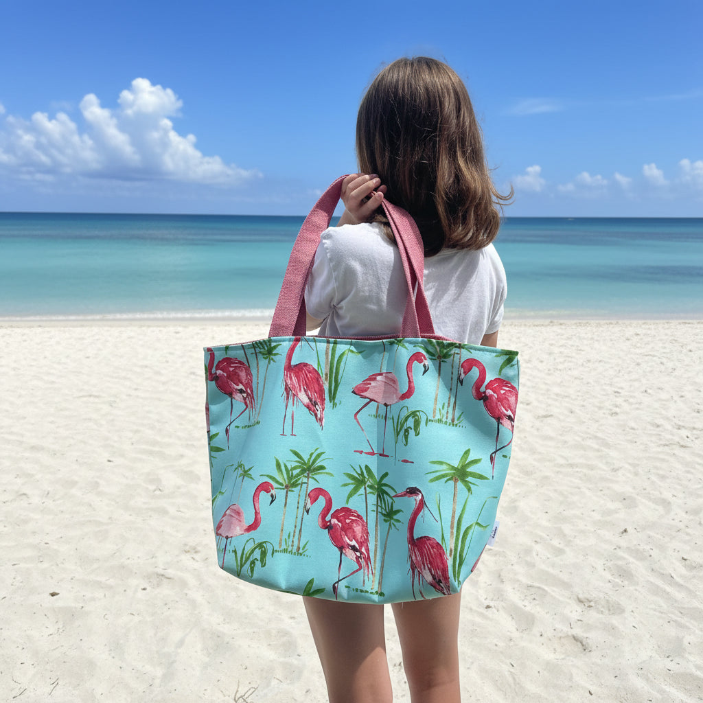 Flamingo Beach Tote Bag