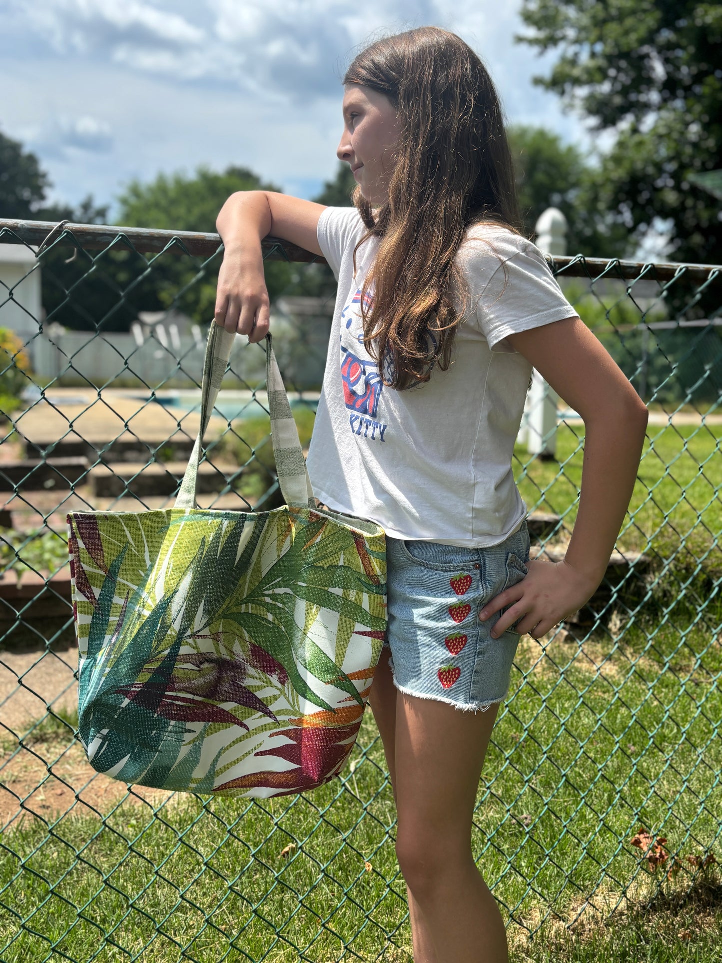 Palm Leaves Beach Tote Bag