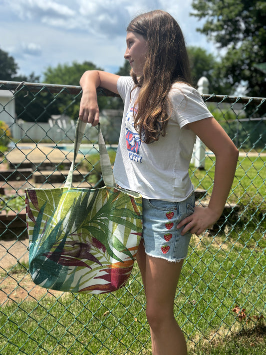 Palm Leaves Beach Tote Bag