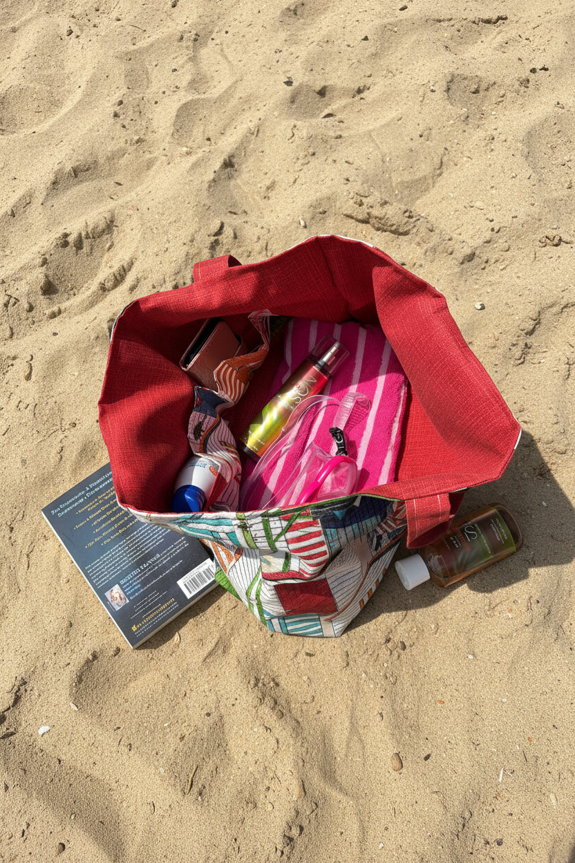 Beach Hut Tote Bag