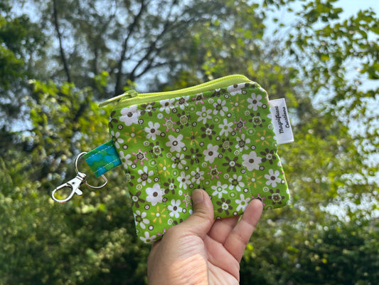 The Green Flower Mini Wallet