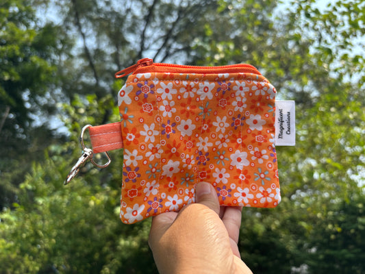 The Orange Flower Mini Wallet