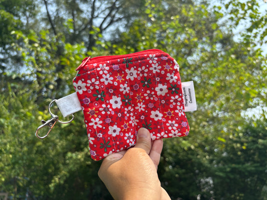 The Red Flower Mini Wallet
