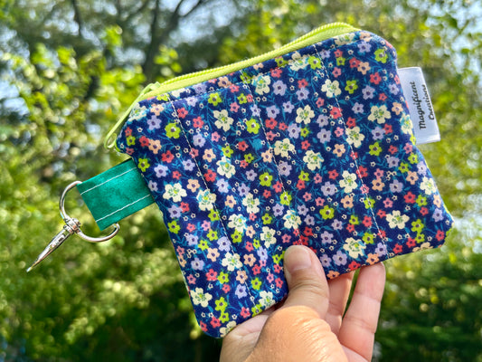 The Flowers on blue Mini Wallet