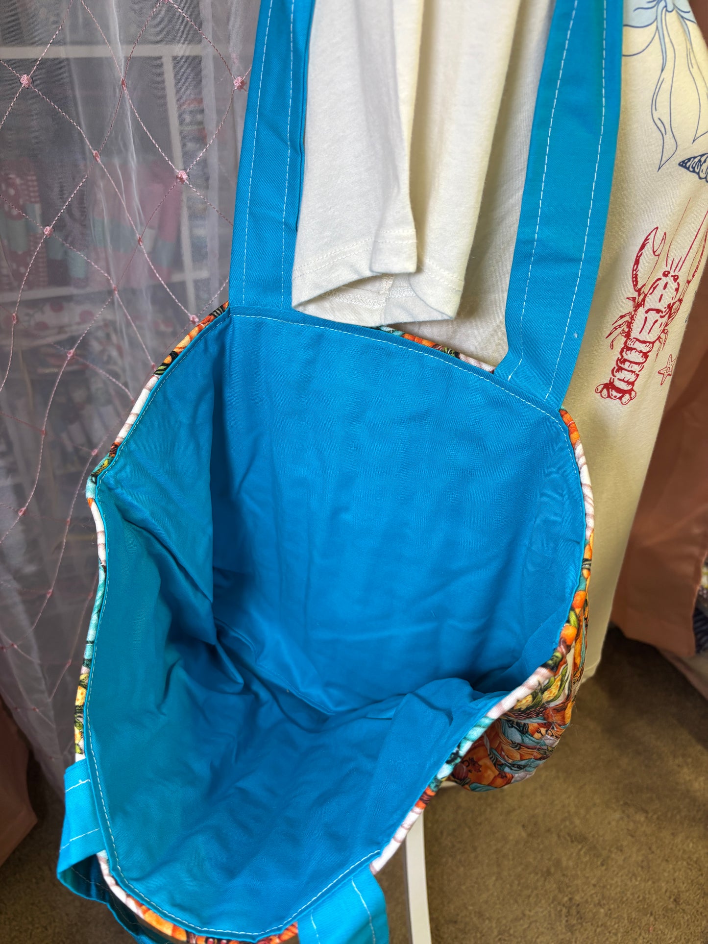 Fall Teal Pumpkins Tote Bag