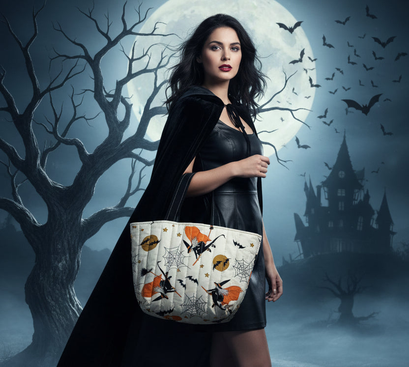 Halloween Witch Tote Bag