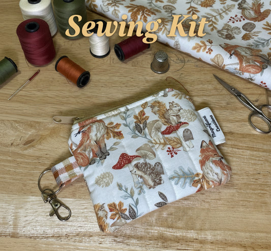 Fall Woodland Animals Sew a Mini Wallet Kit