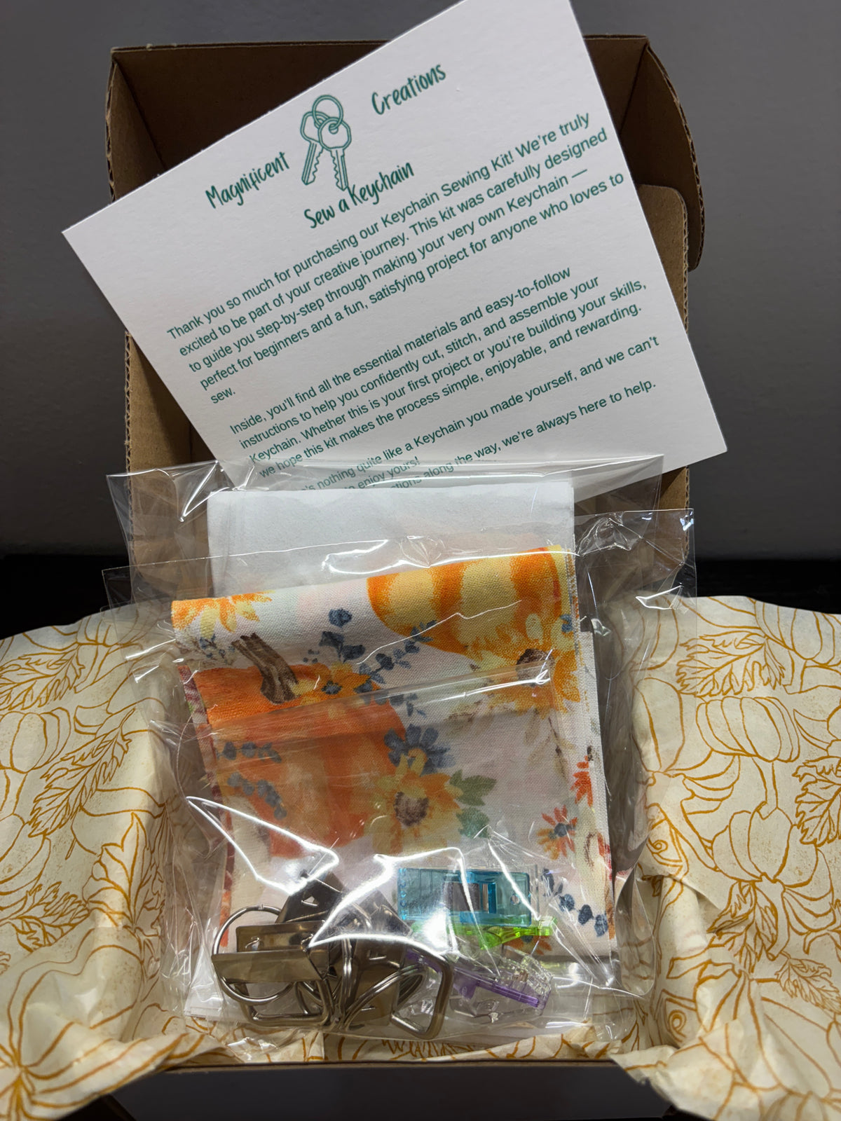 Fall Keychain Sew A kit