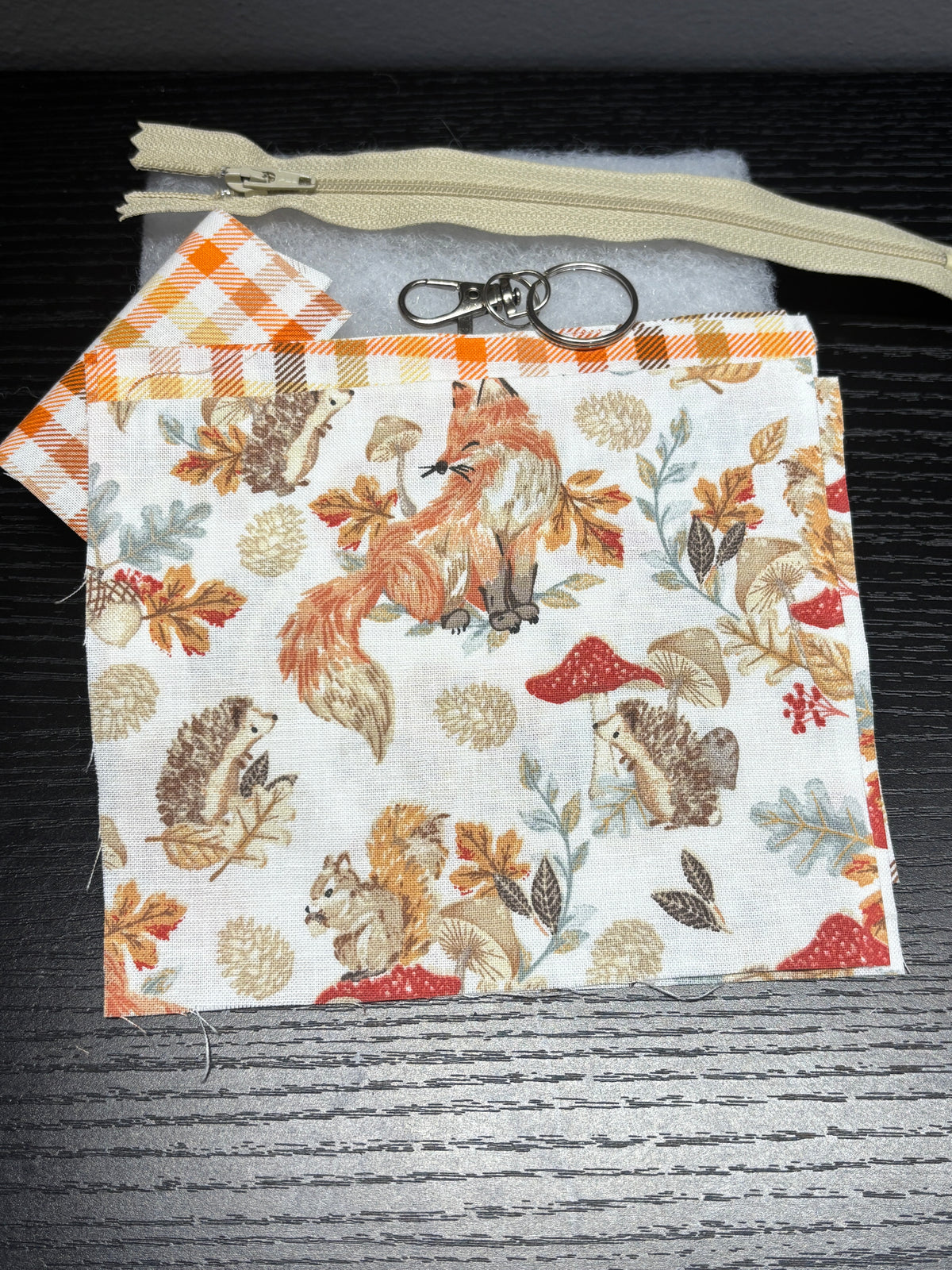 Fall Woodland Animals Sew a Mini Wallet Kit