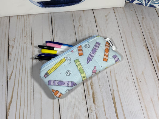 The Crayons on Pastels Mini Pouch