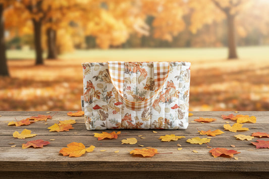 Fall Woodland Animals Book Tote
