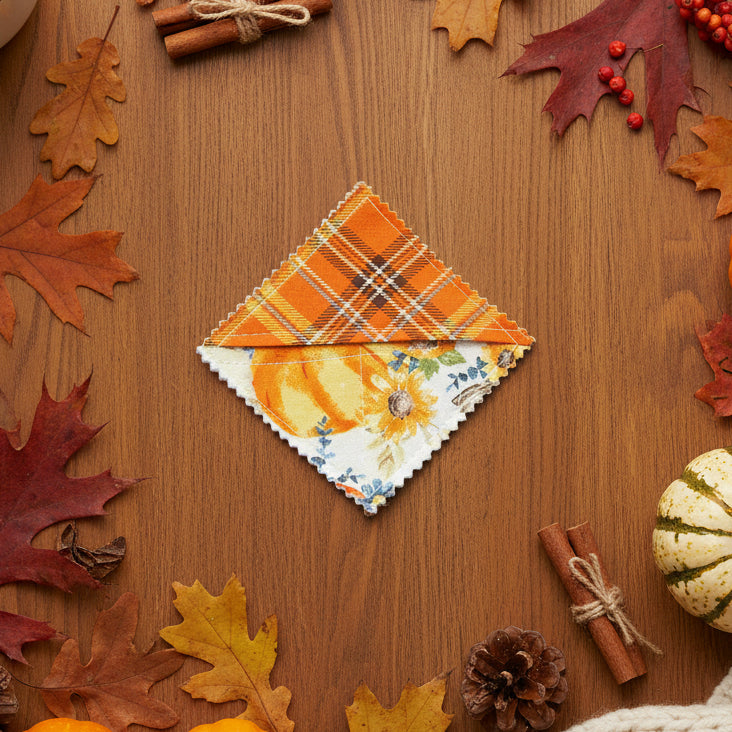 Fall Pumpkin on Teal Bookmark (Copy)