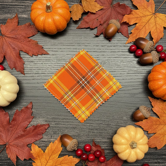 Fall Pumpkin on Teal Bookmark