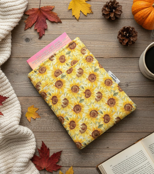 Fall Sunflower Book Sleeve