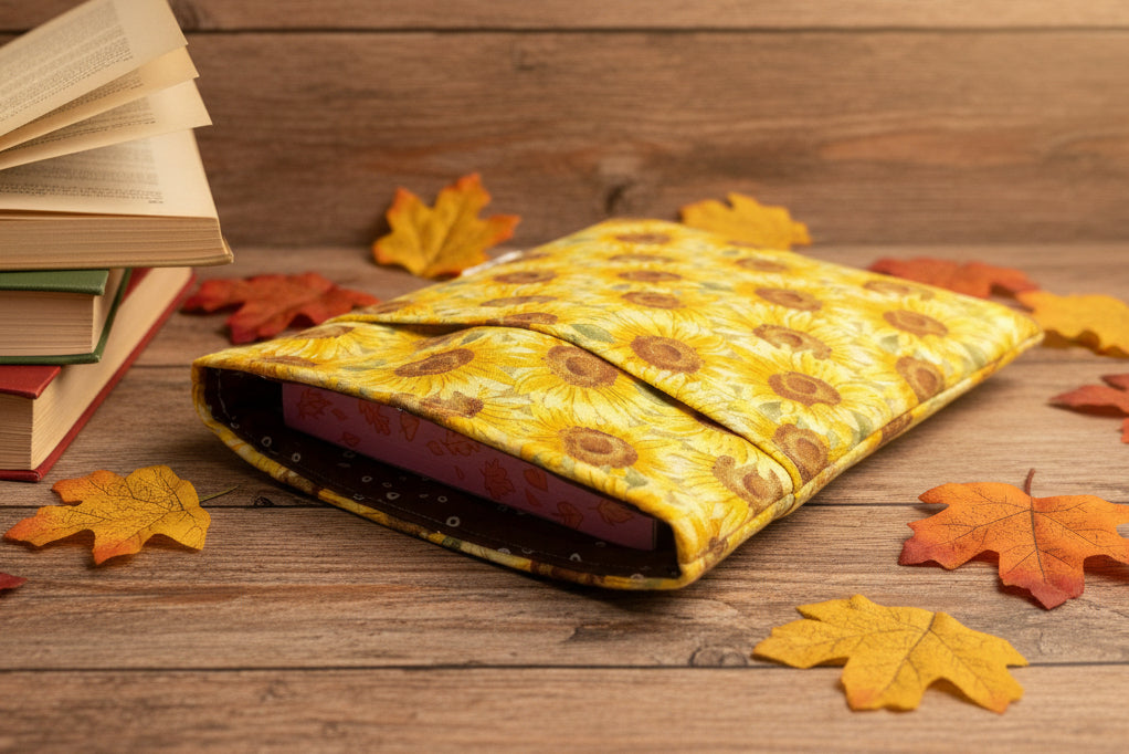 Fall Sunflower Book Sleeve
