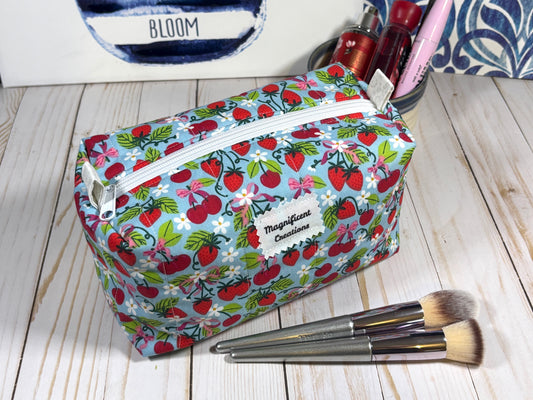 The Strawberry & Cherry on Blue Everything Bag
