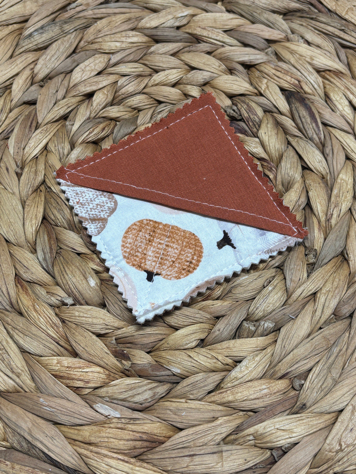 Fall Pumpkin Sweater Corner Bookmark