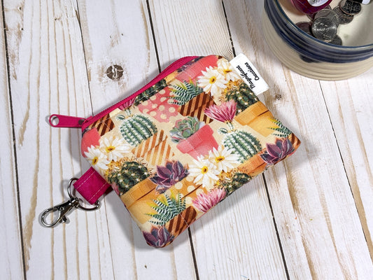 The Pink Cactus Mini Wallet