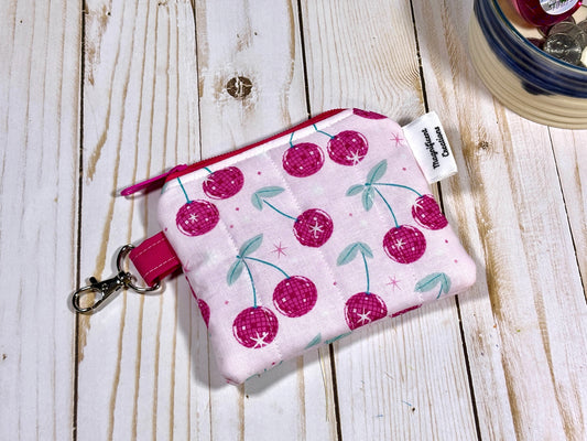 The Cherry Disco Ball Mini Wallet