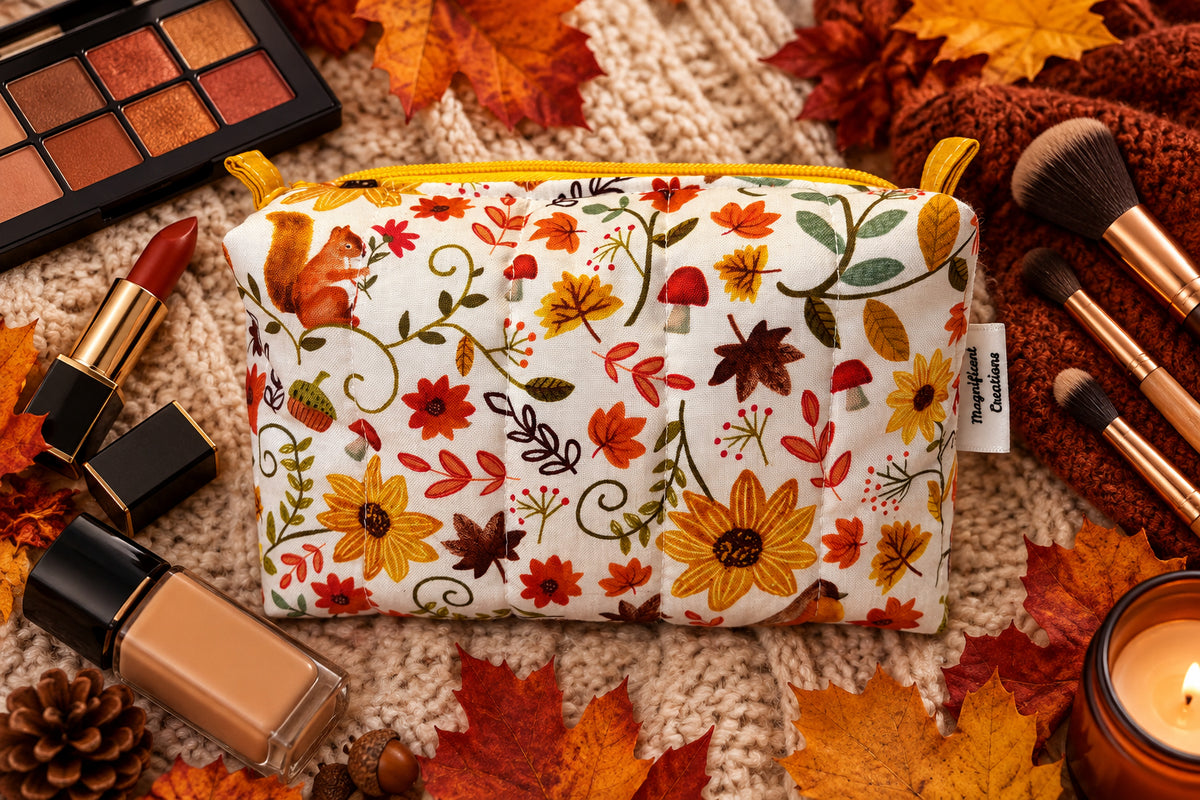 Fall Foliage Small Make Up Bag
