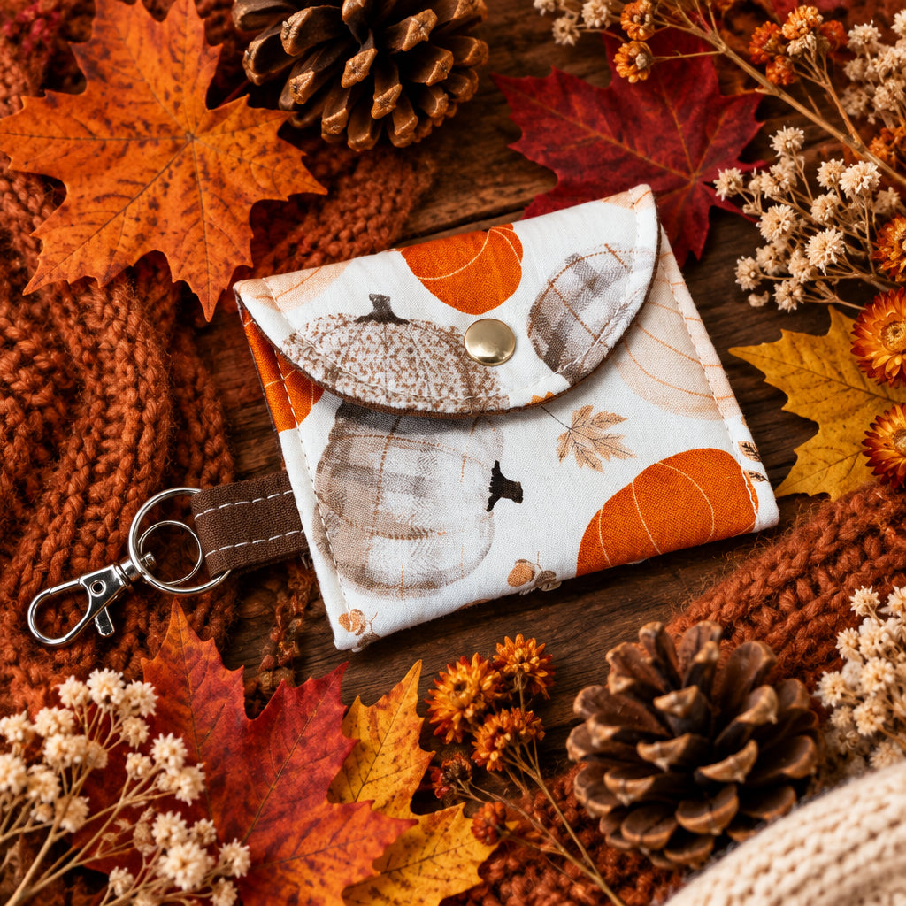 Fall Pumpkin Sweater Earbud Case