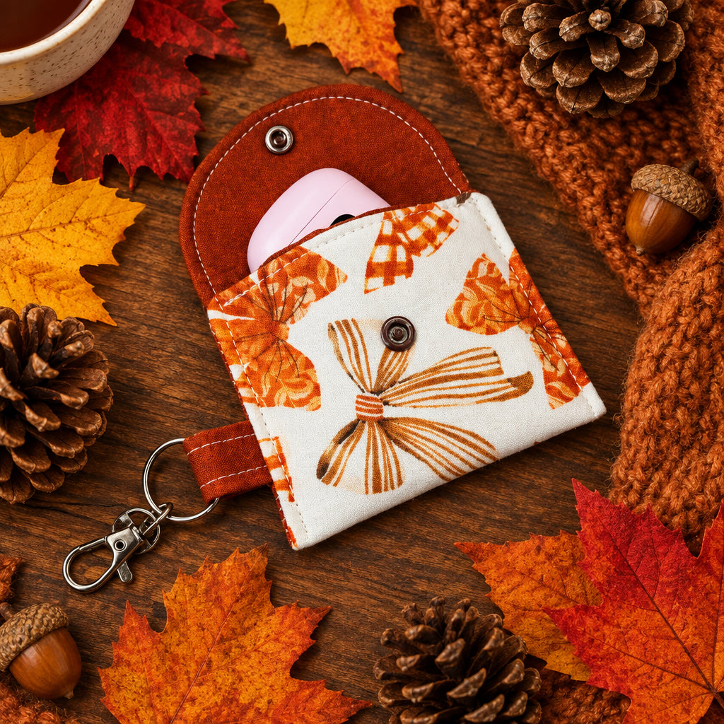 Fall Bow Earbud Case
