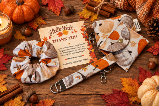 Fall Pumpkin Sweater Accessories Box