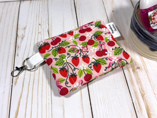 The Strawberry on Pink Mini Wallet