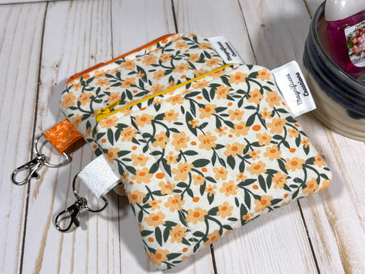 The Orange Flowers Mini Wallet
