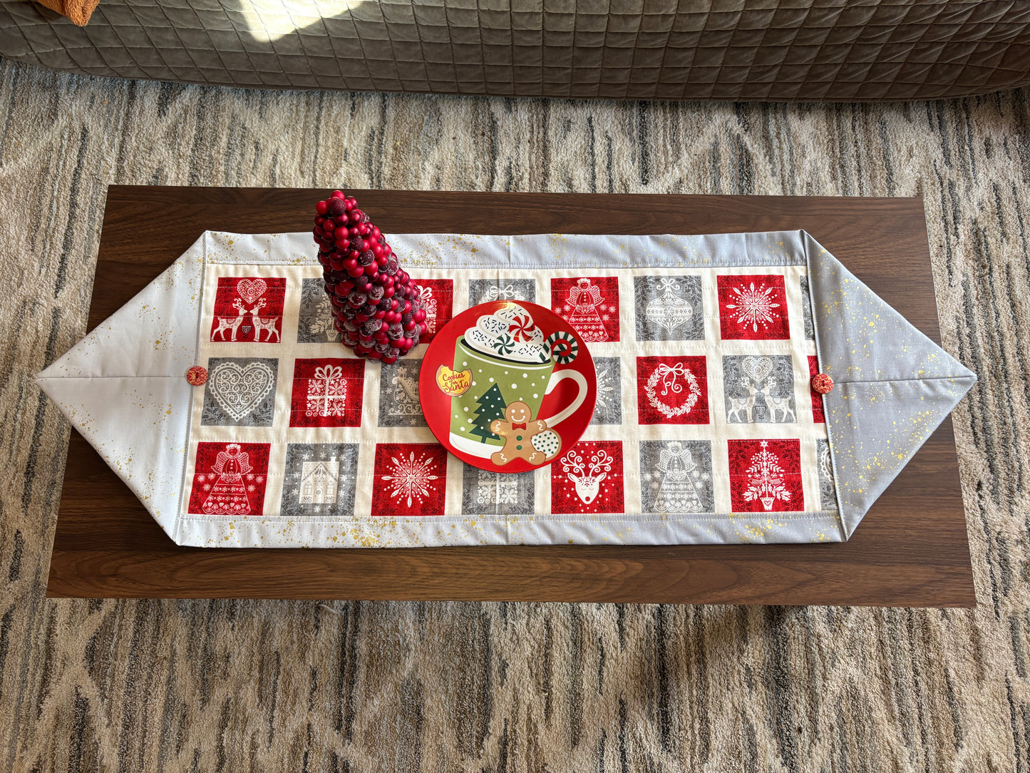 Christmas Patch Squares Table Runner