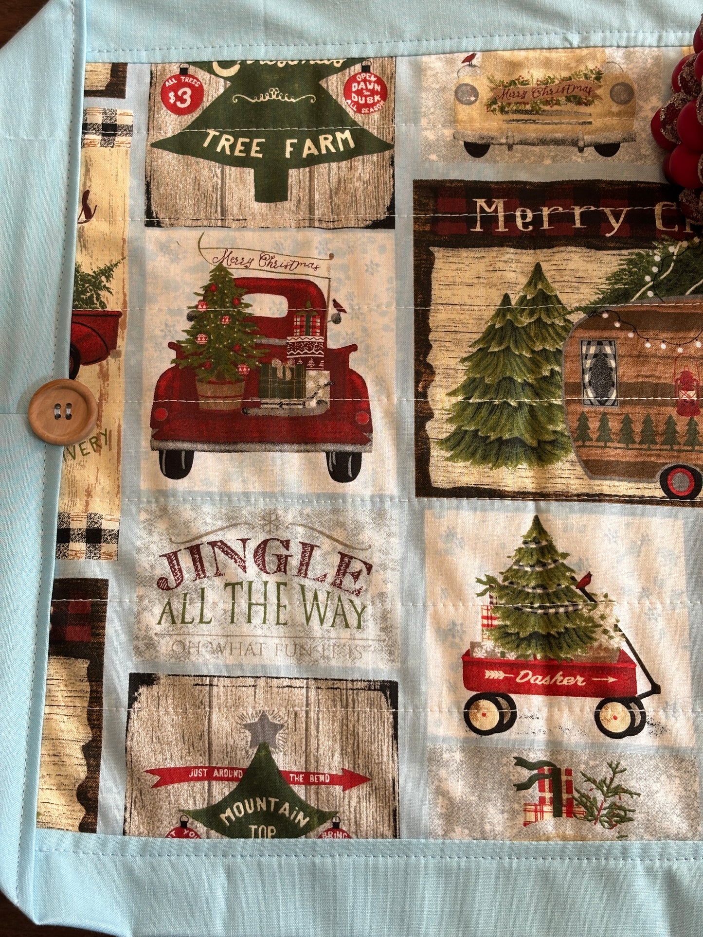 Retro Camping Table Runner