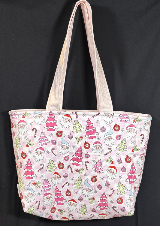 The Pink Christmas Tote Bag