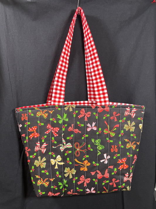 The Christmas Bow Tote Bag