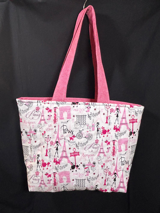 The Pink Paris Lover Tote Bag