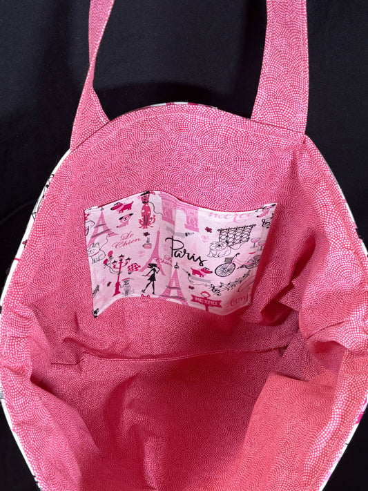 The Pink Paris Lover Tote Bag