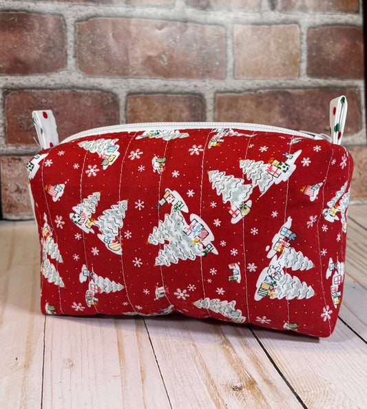 The White Christmas Tree Makeup Bag