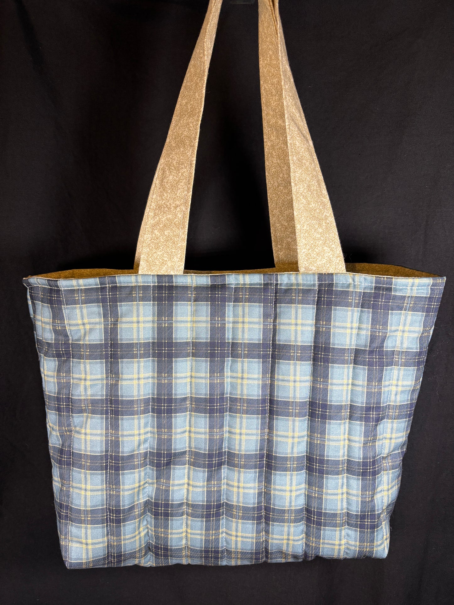 The Teal Plaid Tote Bag
