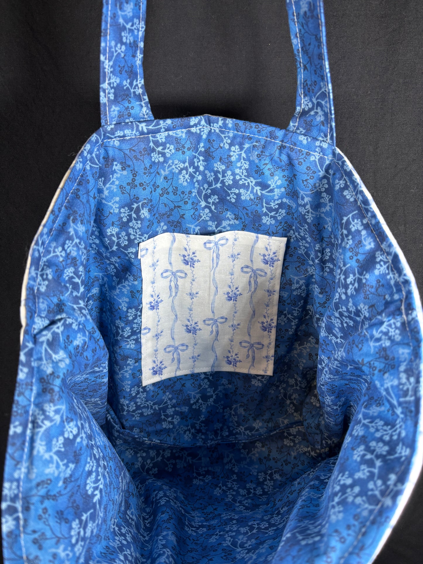 The Blue Bow Tote Bag