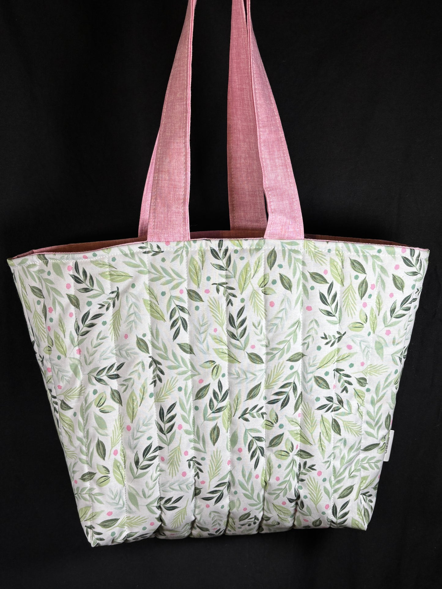 The Pink Greenery Tote Bag