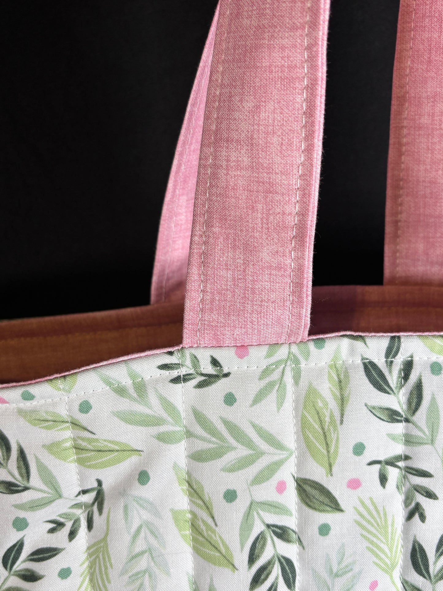 The Pink Greenery Tote Bag