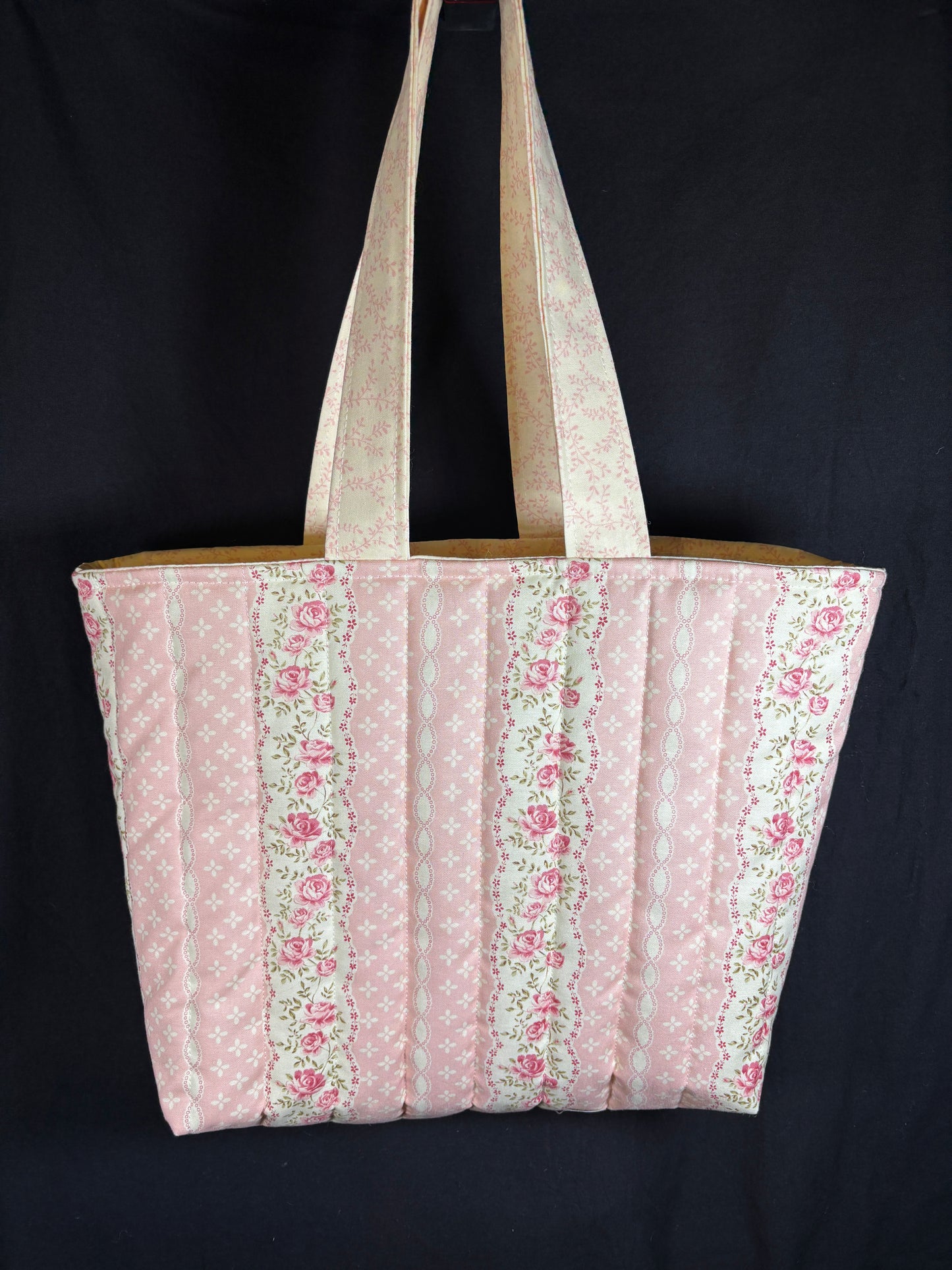 The Stripe Rose Tote Bag