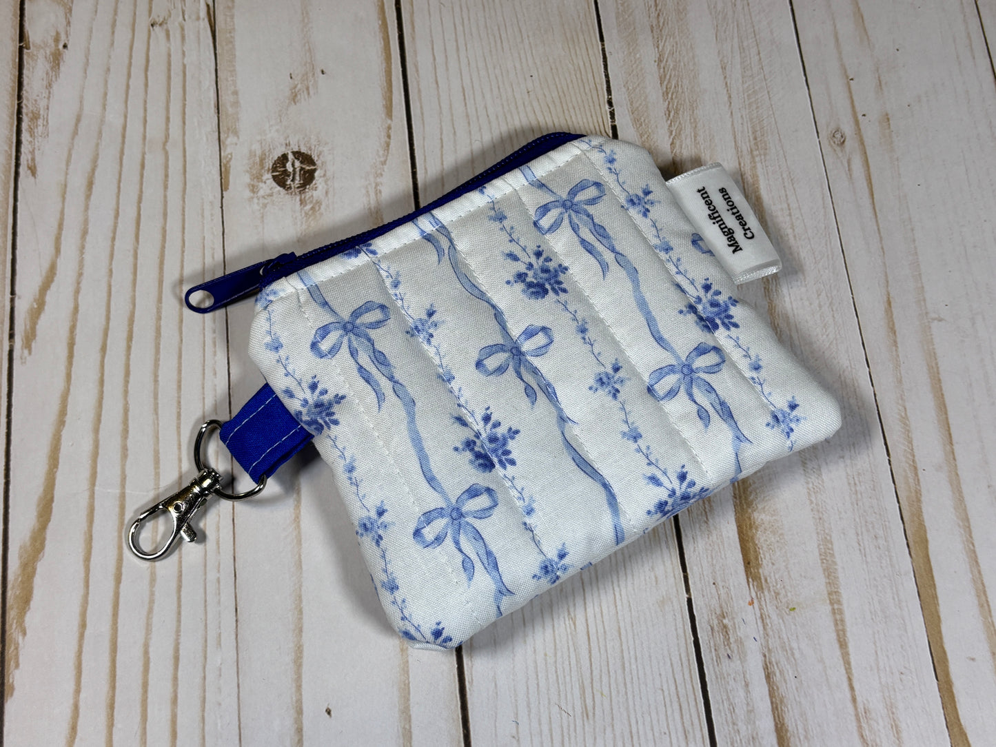 The Blue Bow Mini Wallet