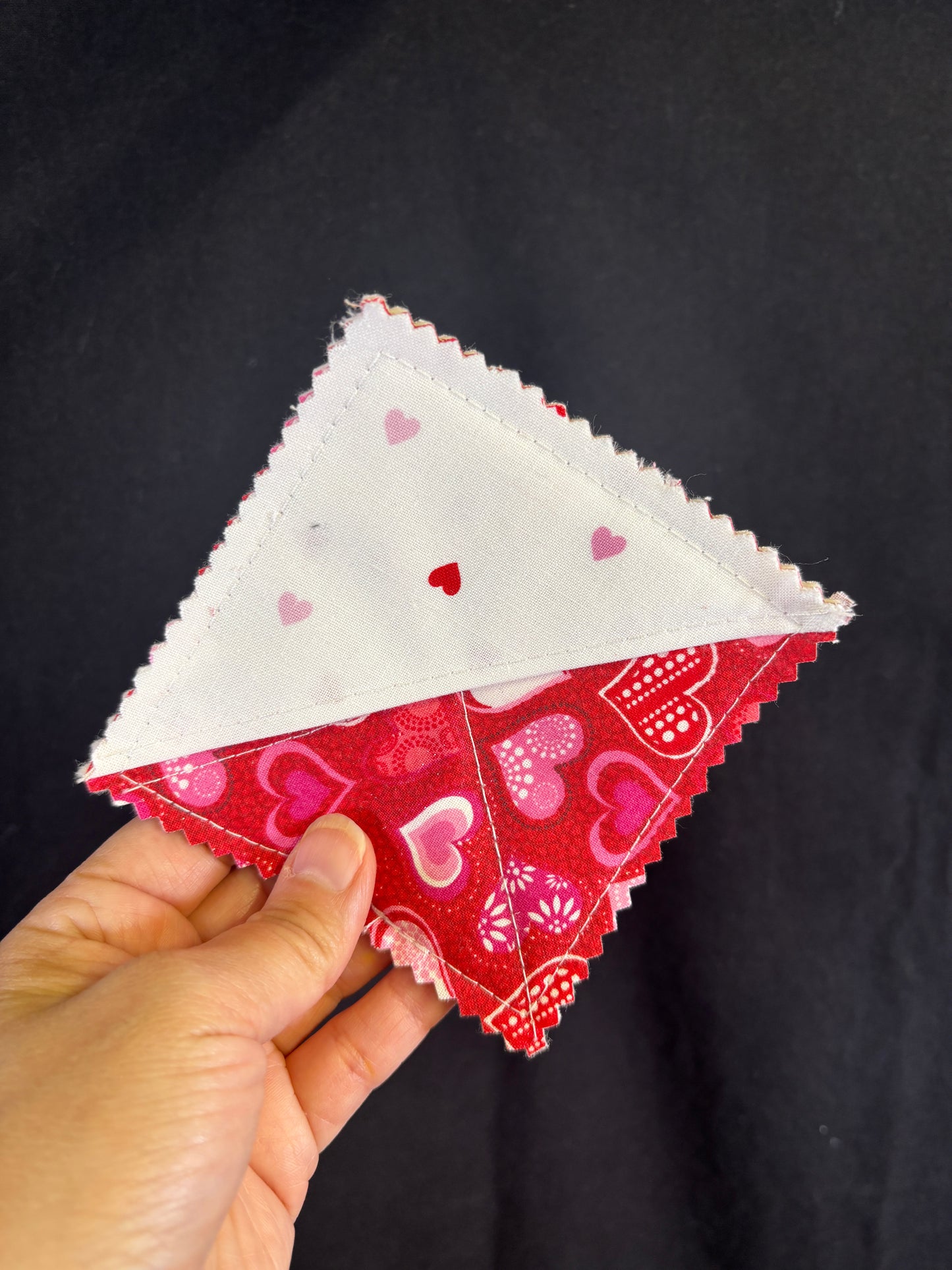 Red Hearts Corner Bookmark