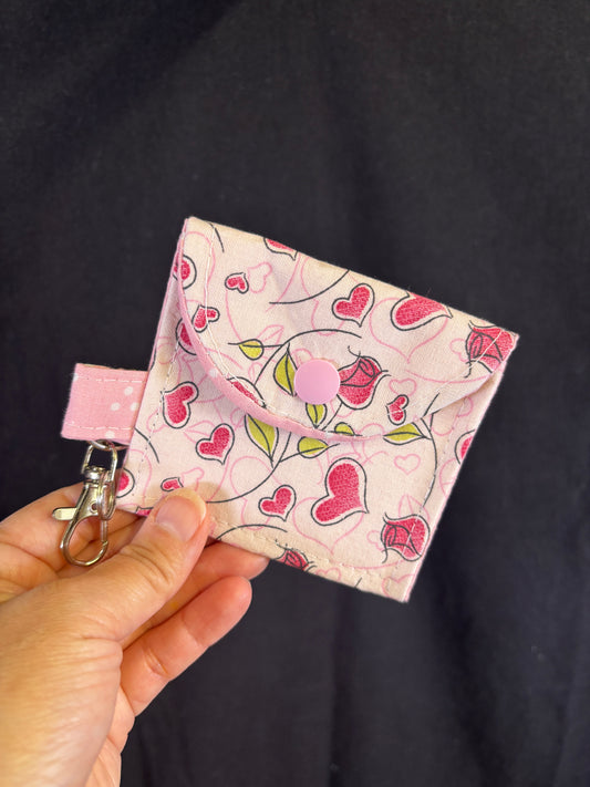 Rose Hearts Earbud Case