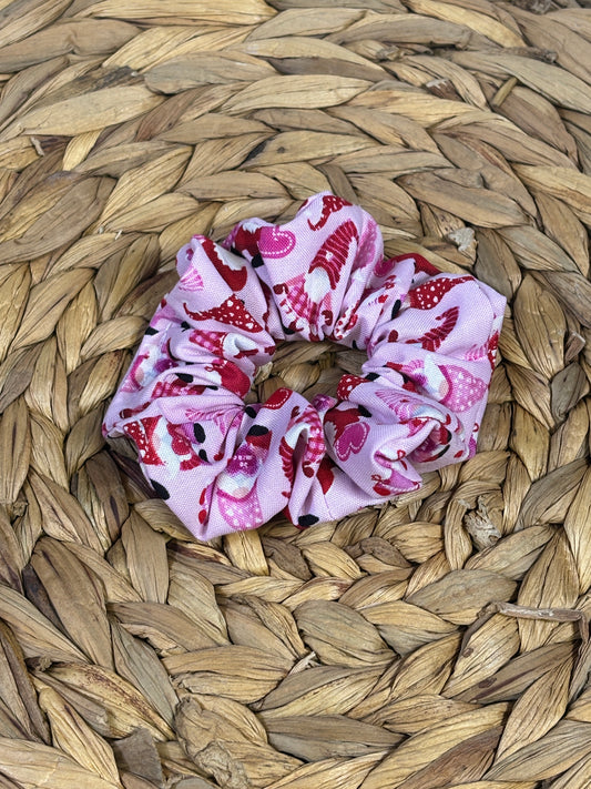 Pink Gnome Scrunchie